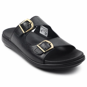 Healers Black Casual Sandal For Men MDL-11E By Liberty Tasman Ii Slippers
