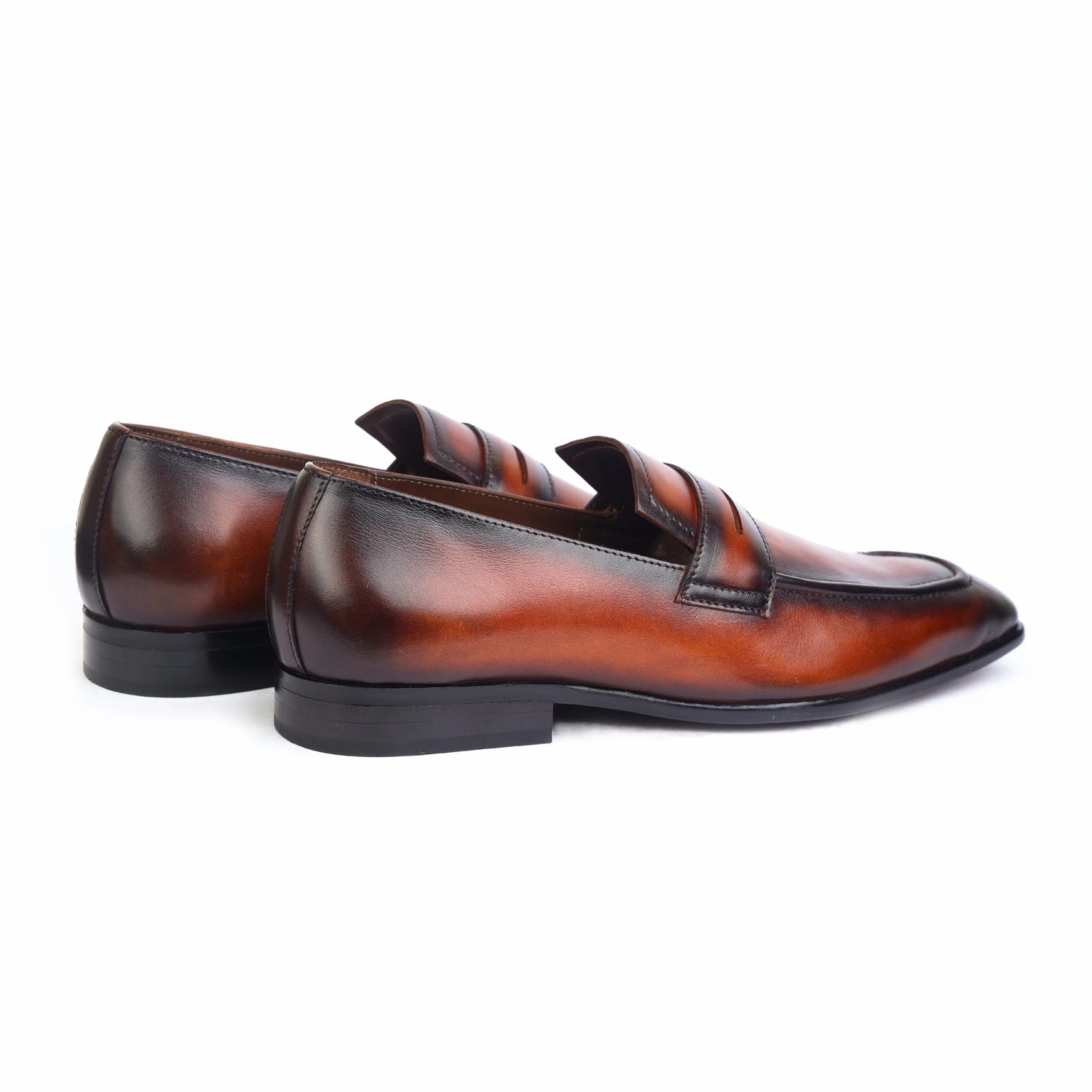 Derby Loafers Designer Penny Loafers Hand Patina