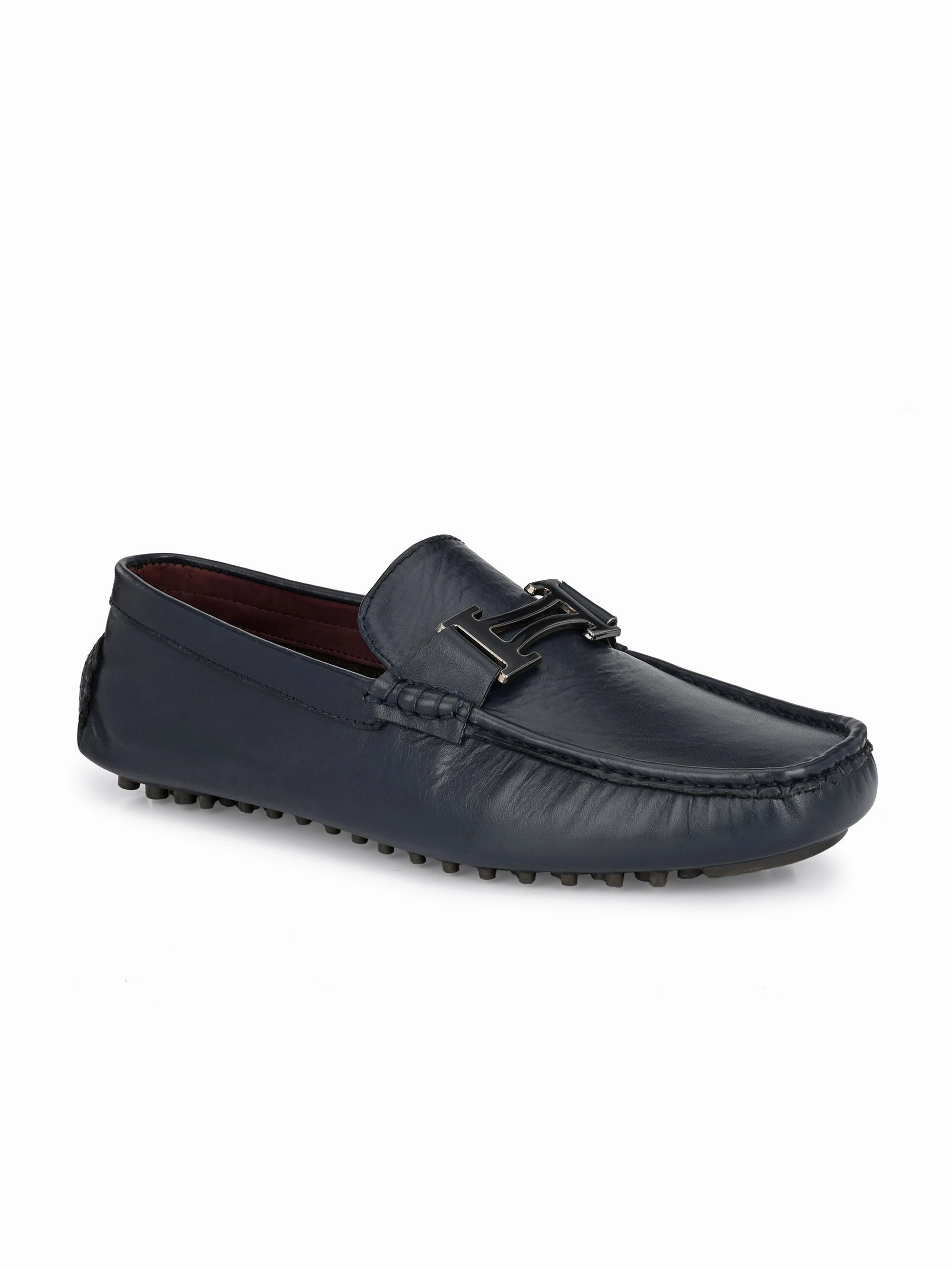 Diaz Blue Driving Loafers Above The Ground Loafers