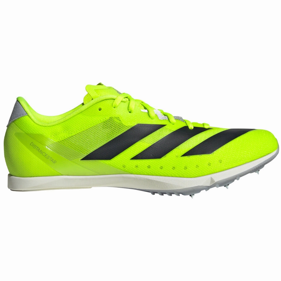 Distancestar Running Spikes Lucid Lemon / Core Black / Halo Silver Adidas Munich Shoes