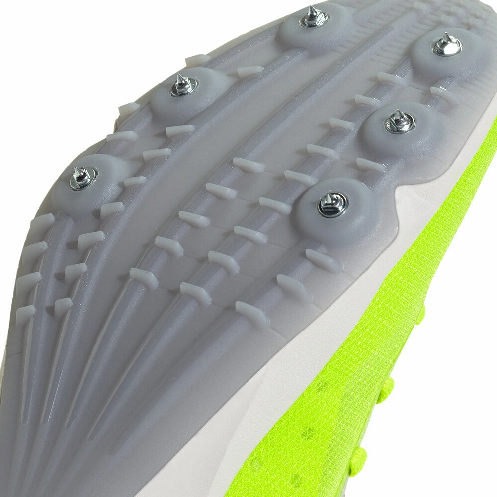 Distancestar Running Spikes Lucid Lemon / Core Black / Halo Silver Adidas Leather Boxing Shoes