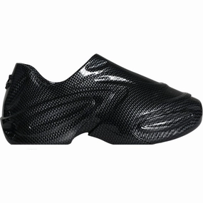 Dolce & Gabbana Black Foiled Rubber Toy Low Top Men Sneakers Shoes Sneakers With White