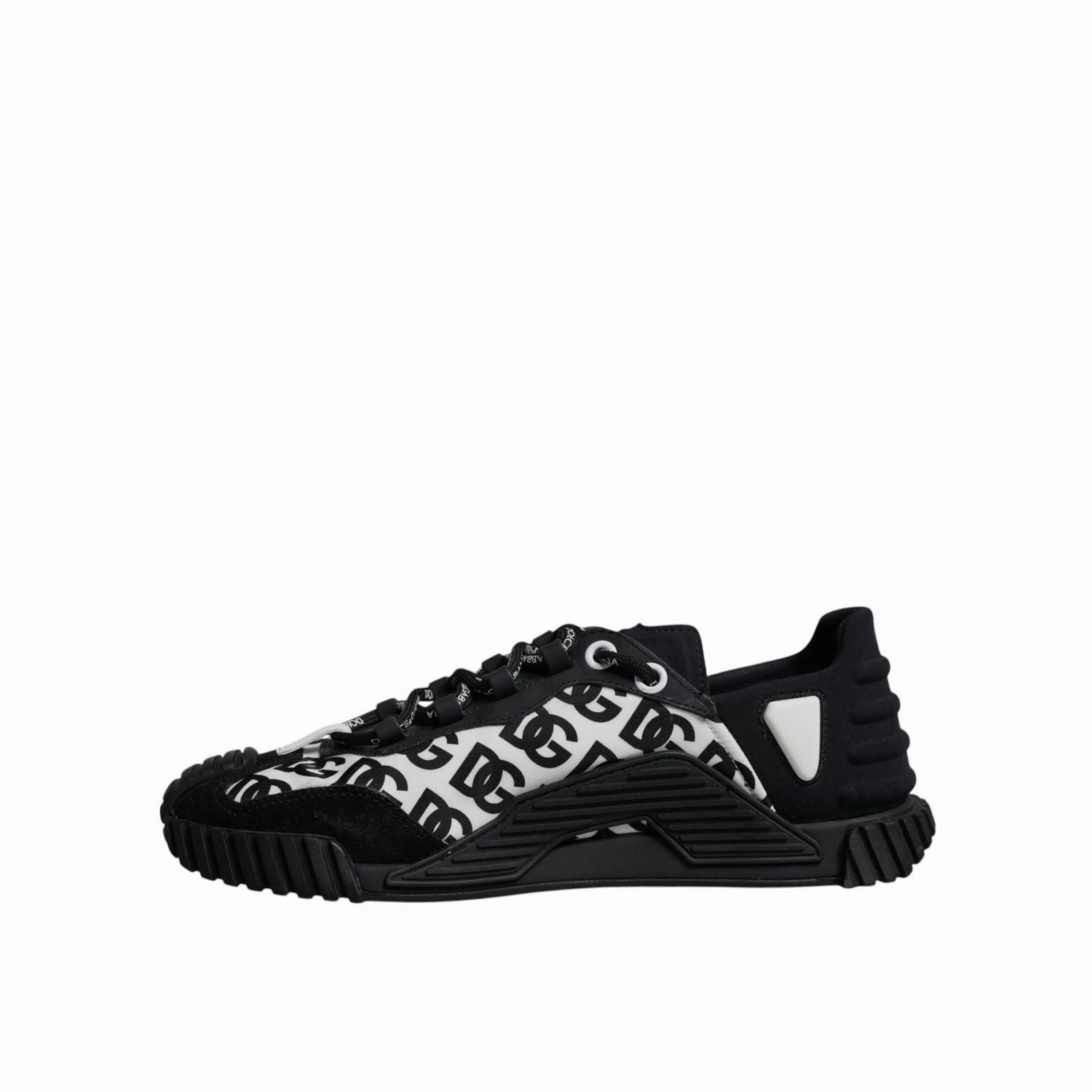 Inexpensive Sneakers Dolce & Gabbana Black Logo Lace Up Low Top NS1 Sneakers Shoes