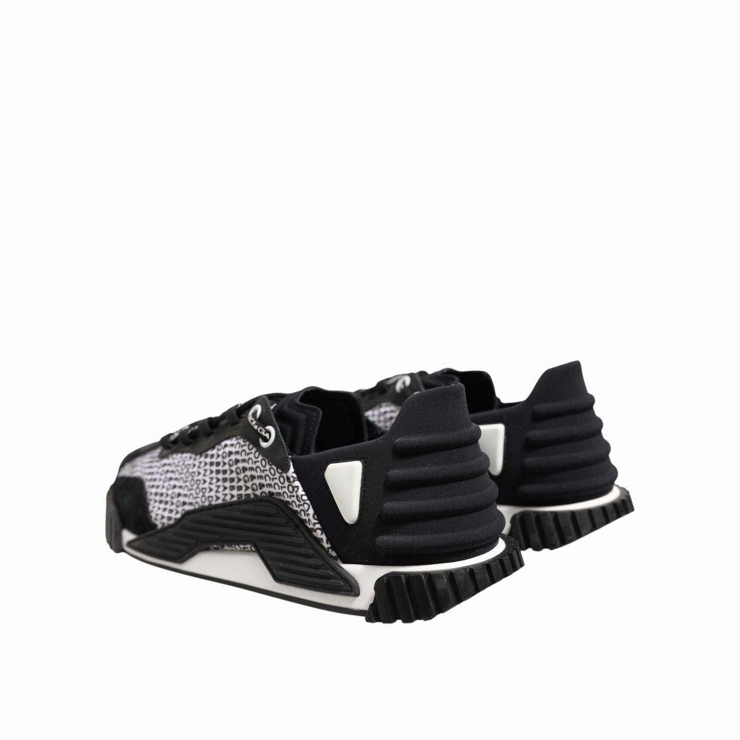 Dolce & Gabbana Black Logo Lace Up Low Top NS1 Sneakers Shoes On Cloud Waterproof Sneakers