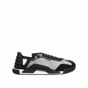 4 Sneakers Dolce & Gabbana Black Logo Lace Up Low Top NS1 Sneakers Shoes