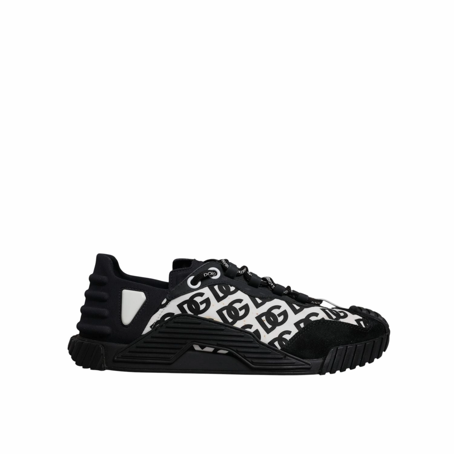 Brand Sneakers Dolce & Gabbana Black Logo Lace Up Low Top NS1 Sneakers Shoes