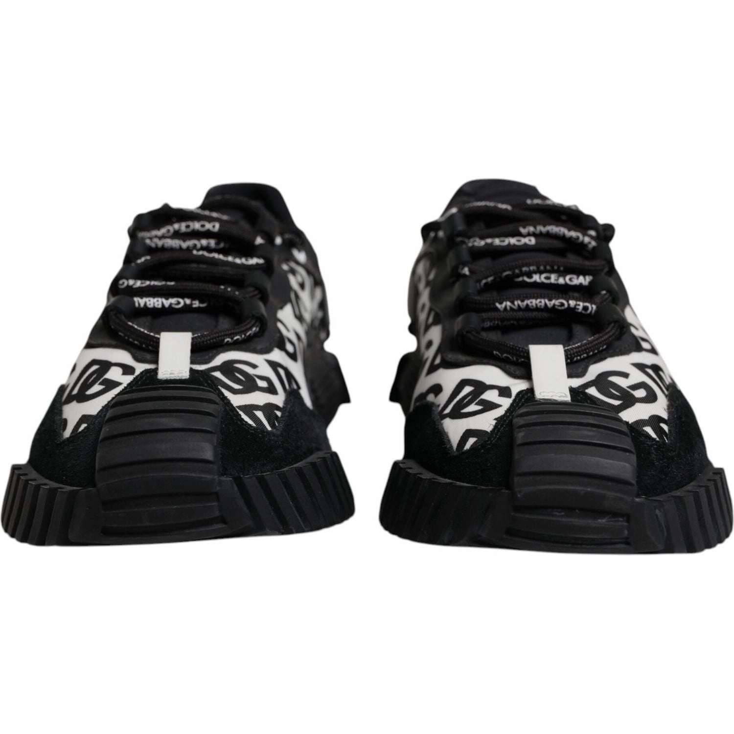 Dolce & Gabbana Black Logo Lace Up Low Top NS1 Sneakers Shoes Bally Sneakers