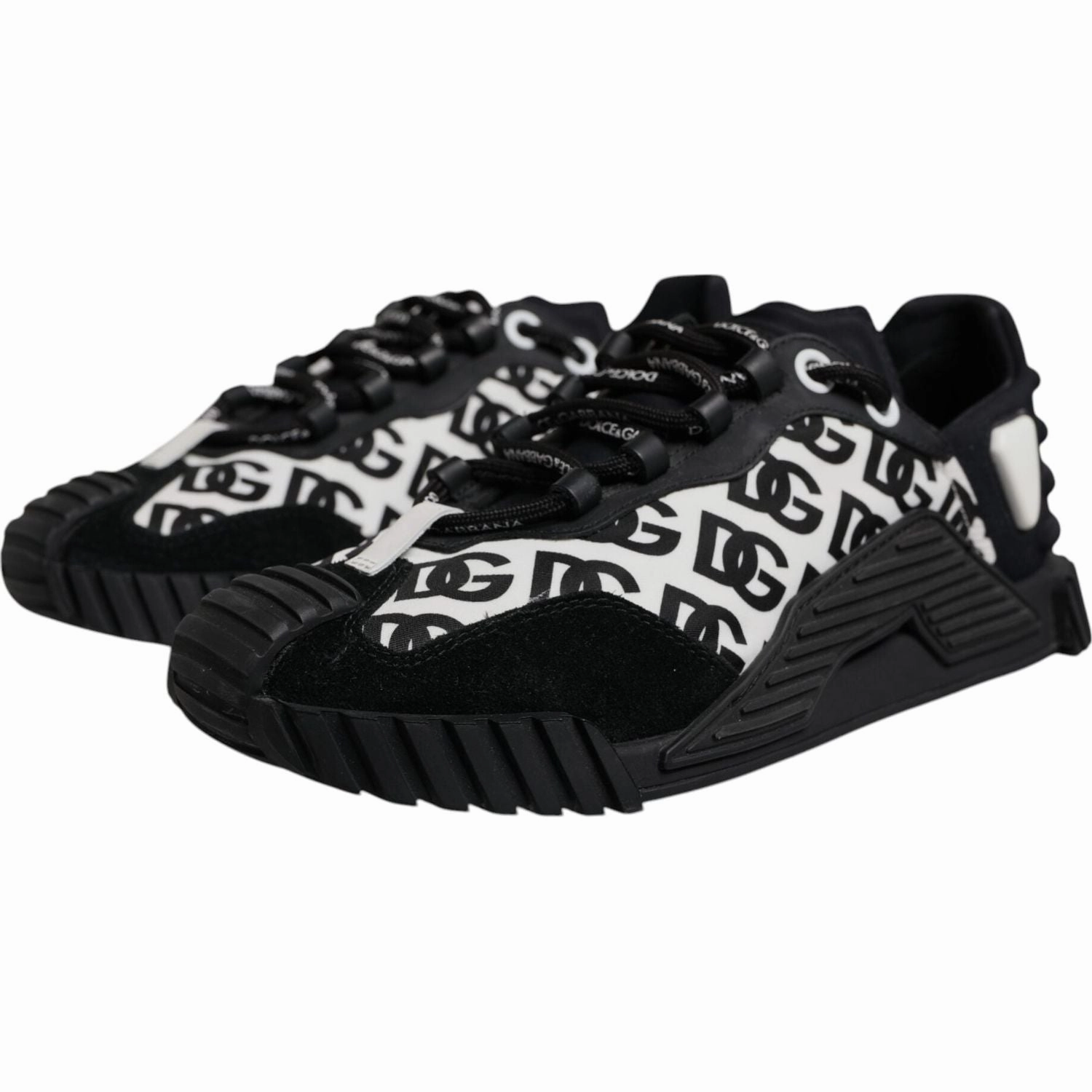 Dolce & Gabbana Black Logo Lace Up Low Top NS1 Sneakers Shoes Bogo Sneakers