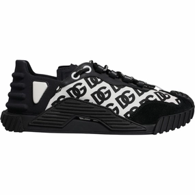 Dolce & Gabbana Black Logo Lace Up Low Top NS1 Sneakers Shoes Shai Gilgeous Alexander Sneakers