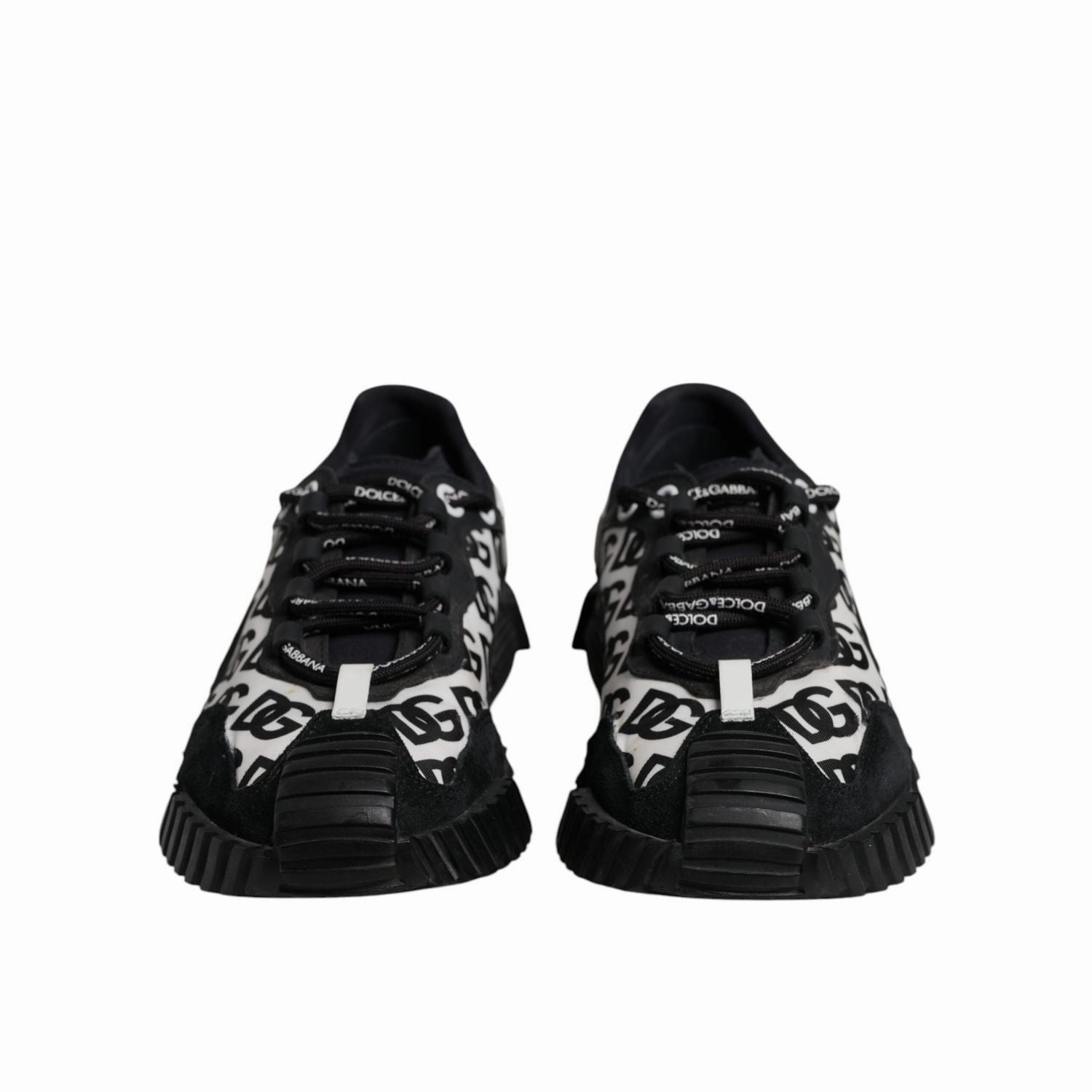 Dolce & Gabbana Black Logo Lace Up Low Top NS1 Sneakers Shoes Lebron James Sneakers