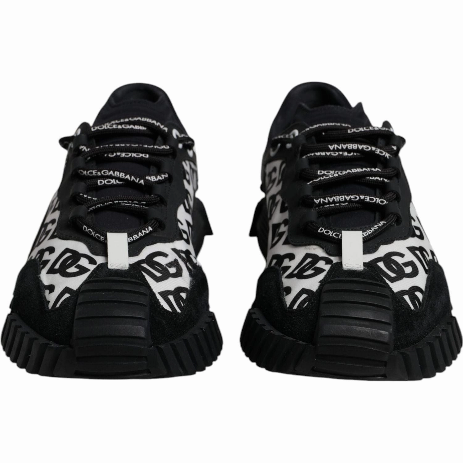 Hogan Shoes Sneakers Dolce & Gabbana Black Logo Lace Up Low Top NS1 Sneakers Shoes