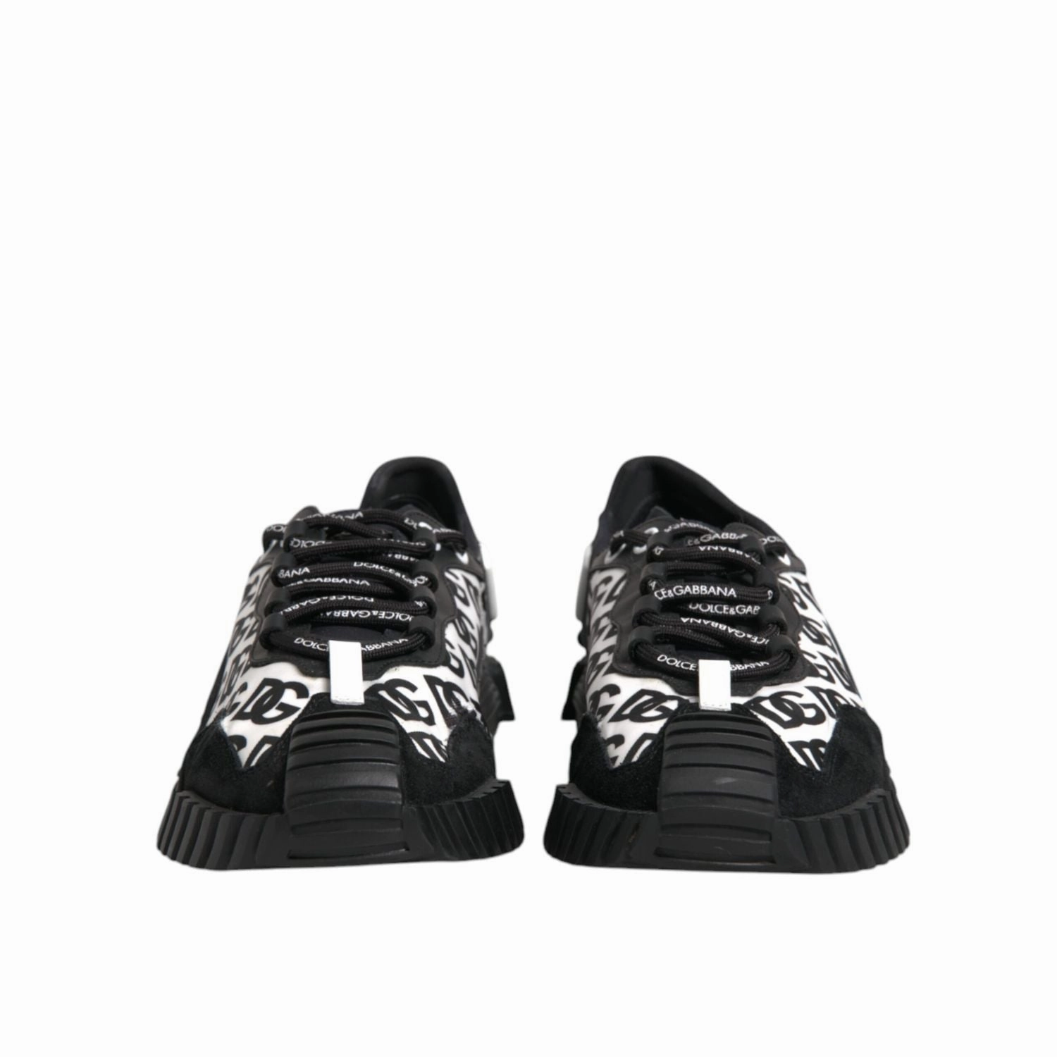 Berluti Sneakers Dolce & Gabbana Black Logo Nylon Low Top NS1 Sneakers Shoes