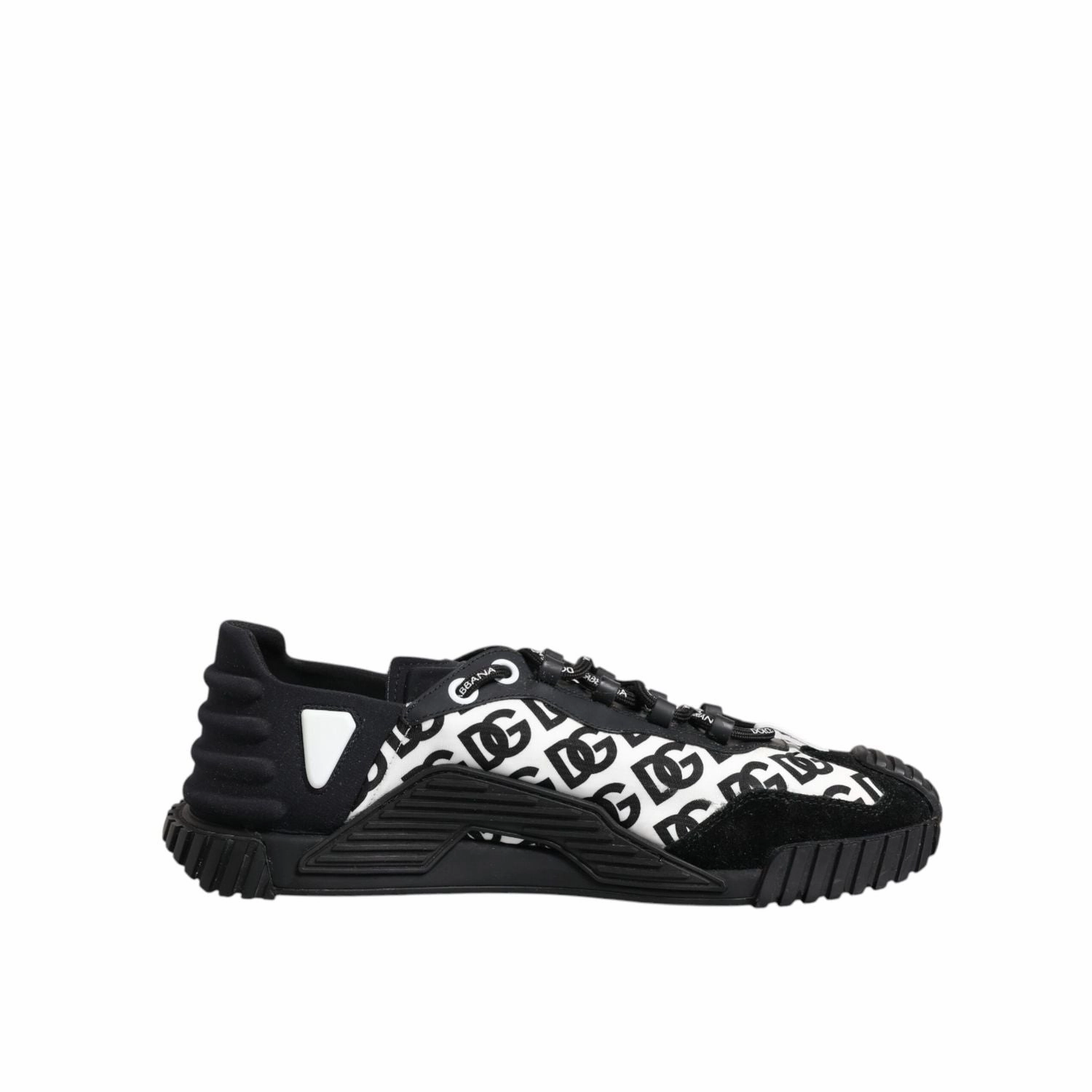 Dolce & Gabbana Black Logo Nylon Low Top NS1 Sneakers Shoes Buy One Get One Free Sneakers
