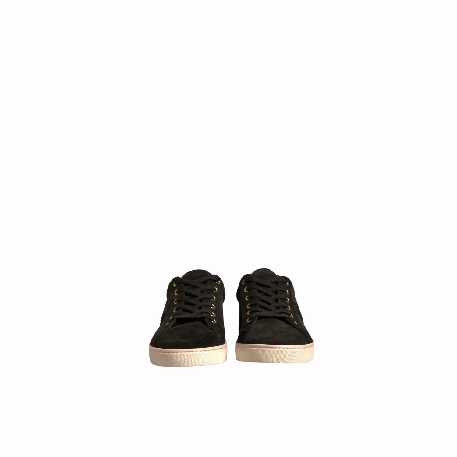 Sneakers And Shoes Dolce & Gabbana Black Logo Suede Leather Men Sneakers Shoes