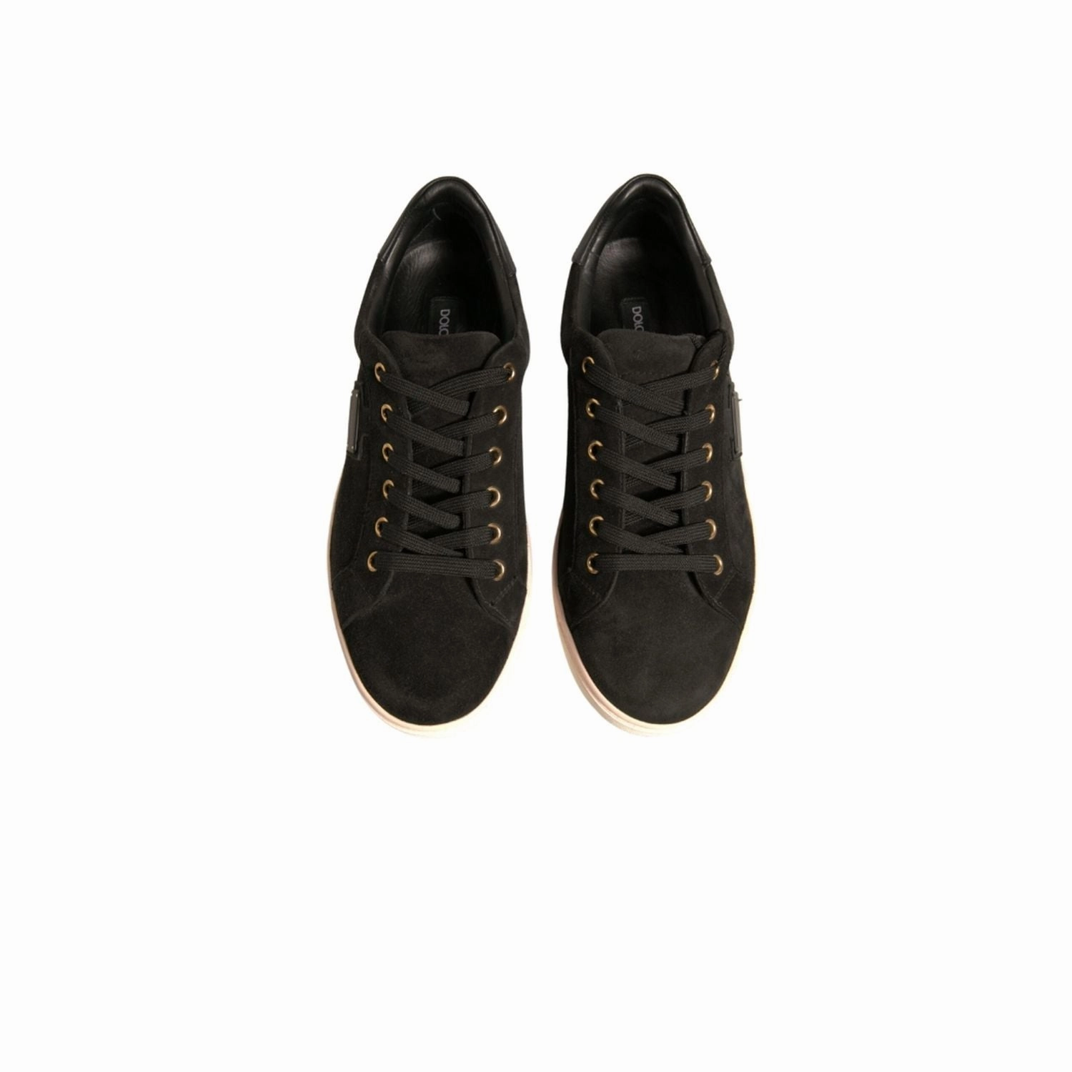 Dolce & Gabbana Black Logo Suede Leather Men Sneakers Shoes Shop Sneakers Near Me