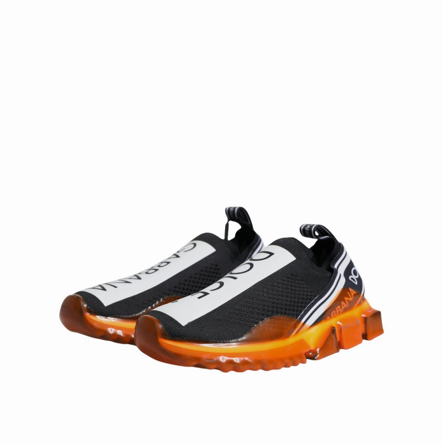 Nike Waterproof Sneakers Dolce & Gabbana Black Orange Sorrento Slip On Sneakers Shoes