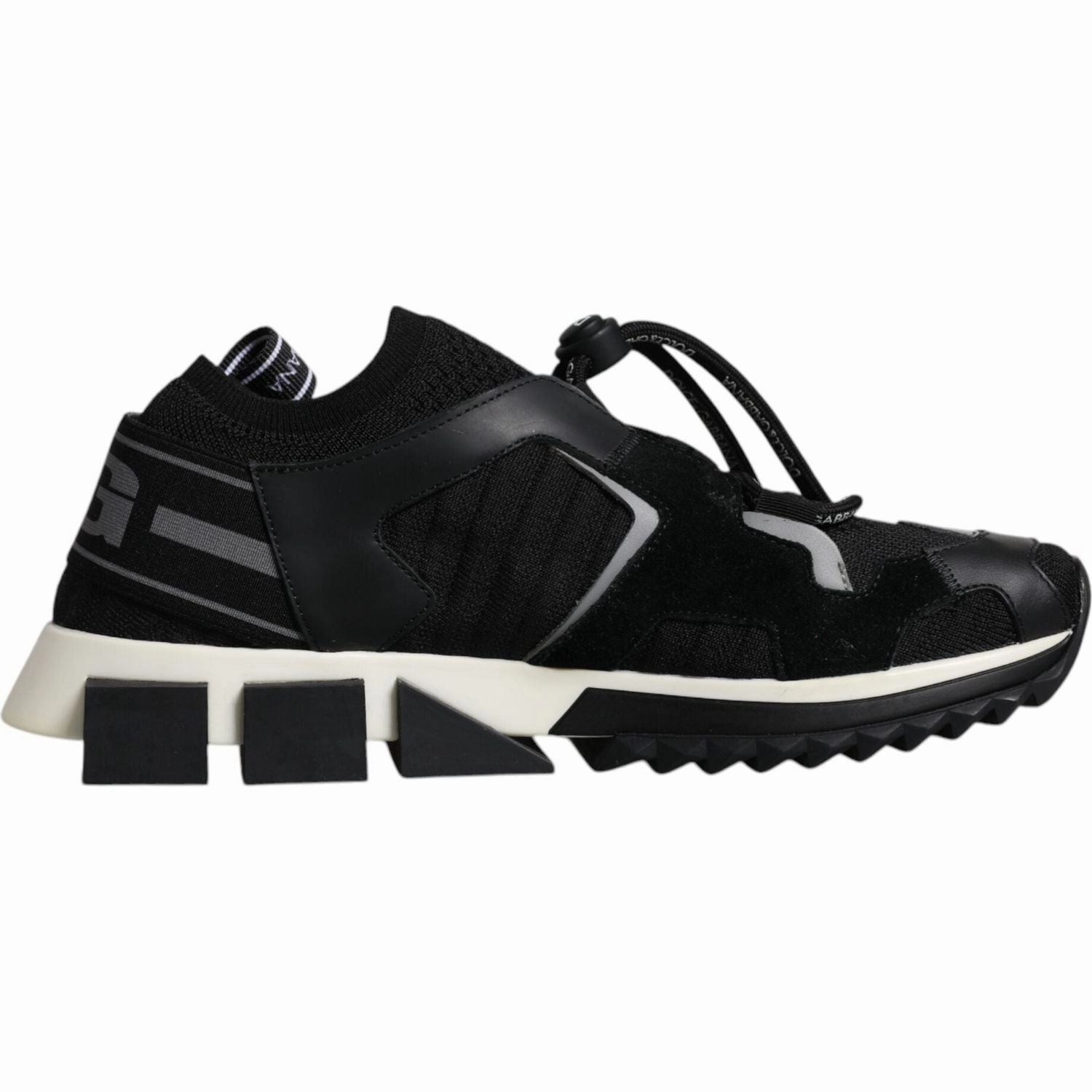 Assassination Attempt Sneakers Dolce & Gabbana Black White Logo Sorrento Mens Sneakers Shoes