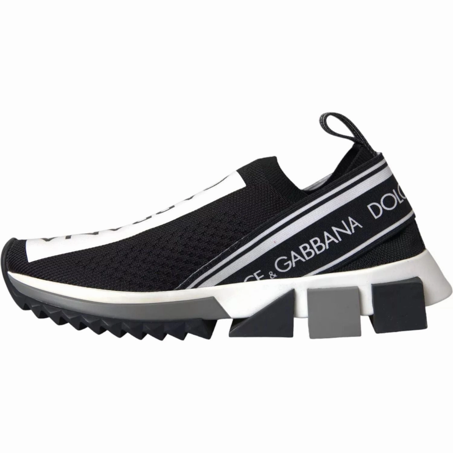 Sneakers Flower Mountain Dolce & Gabbana Black White Slip On Sorrento Sneakers Shoes