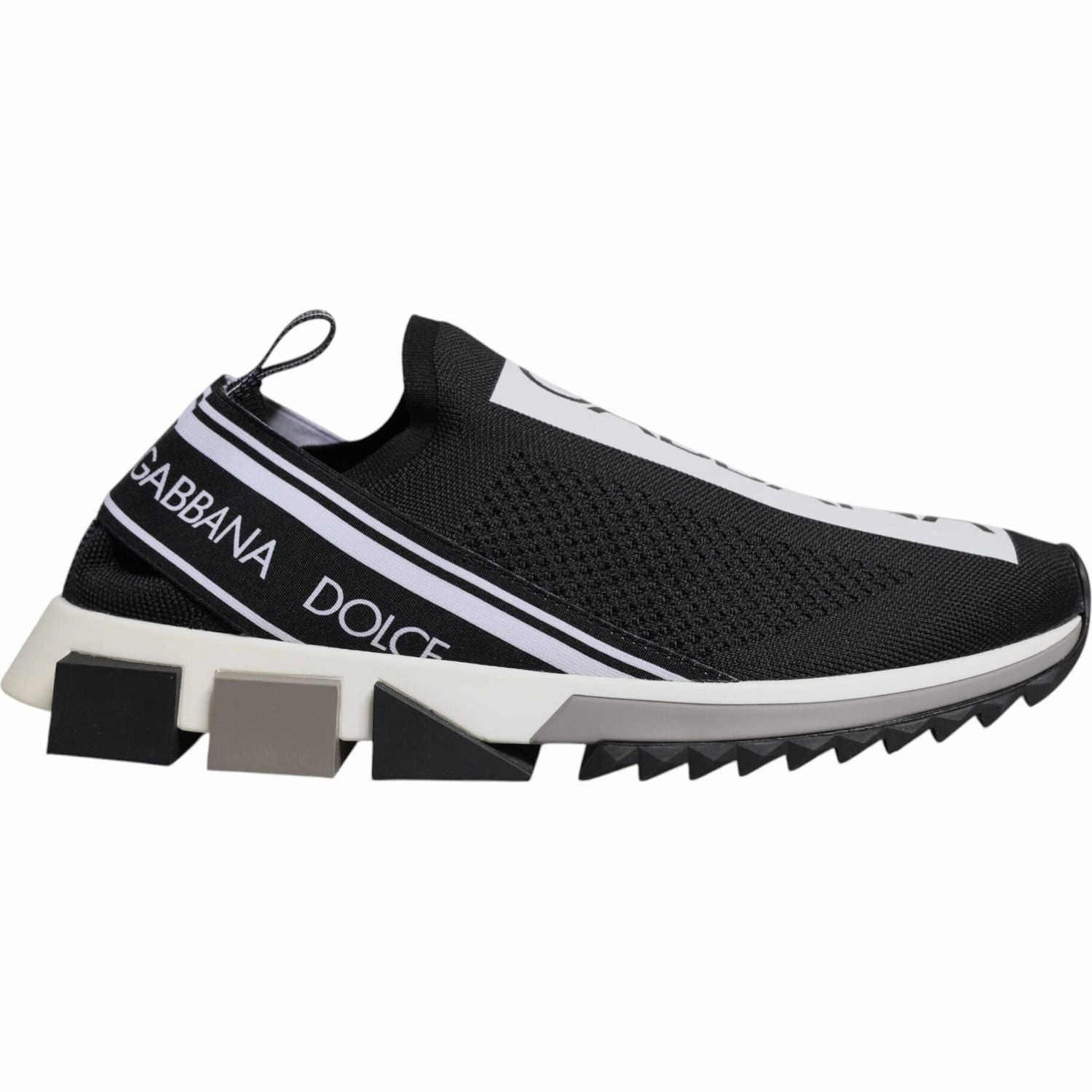 So Sneakers Dolce & Gabbana Black White Slip On Sorrento Sneakers Shoes
