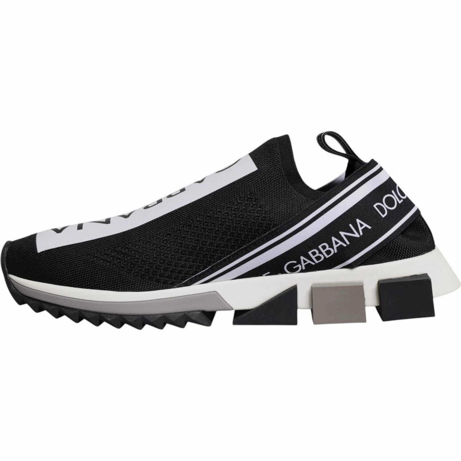 Shoes Go Walk Sneakers Dolce & Gabbana Black White Slip On Sorrento Sneakers Shoes