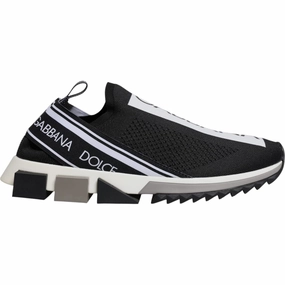 Dolce & Gabbana Black White Slip On Sorrento Sneakers Shoes Clarks Sneakers