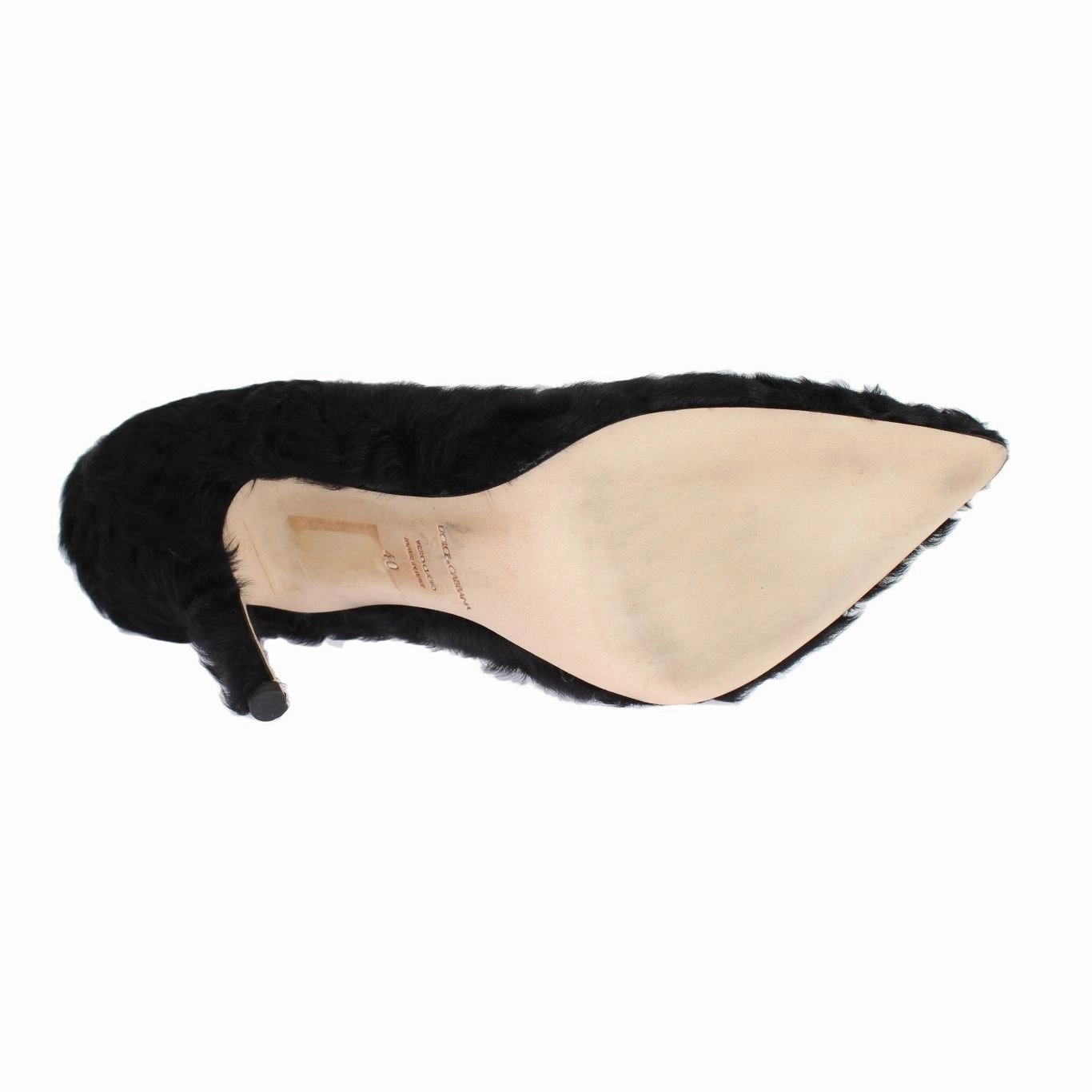 Toga Pulla Sandals Dolce & Gabbana Black Xiangao Lamb Fur Leather Pumps