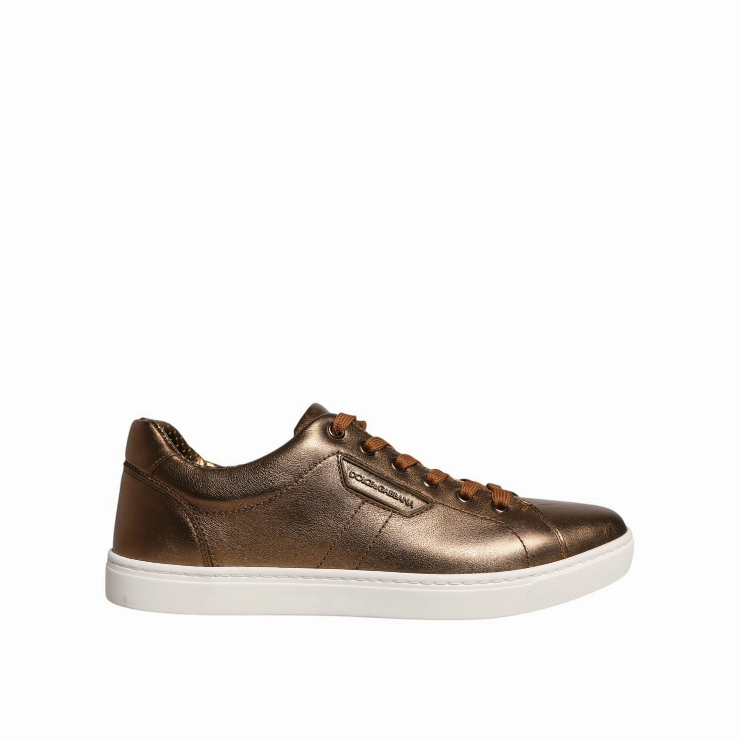 Sneakers Alexander Wang Dolce & Gabbana Gold Leather Logo London Men Sneaker Shoes