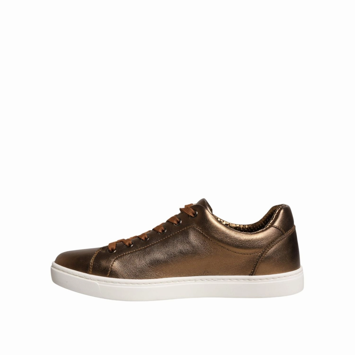 Rep Sneakers Dolce & Gabbana Gold Leather Logo London Men Sneaker Shoes