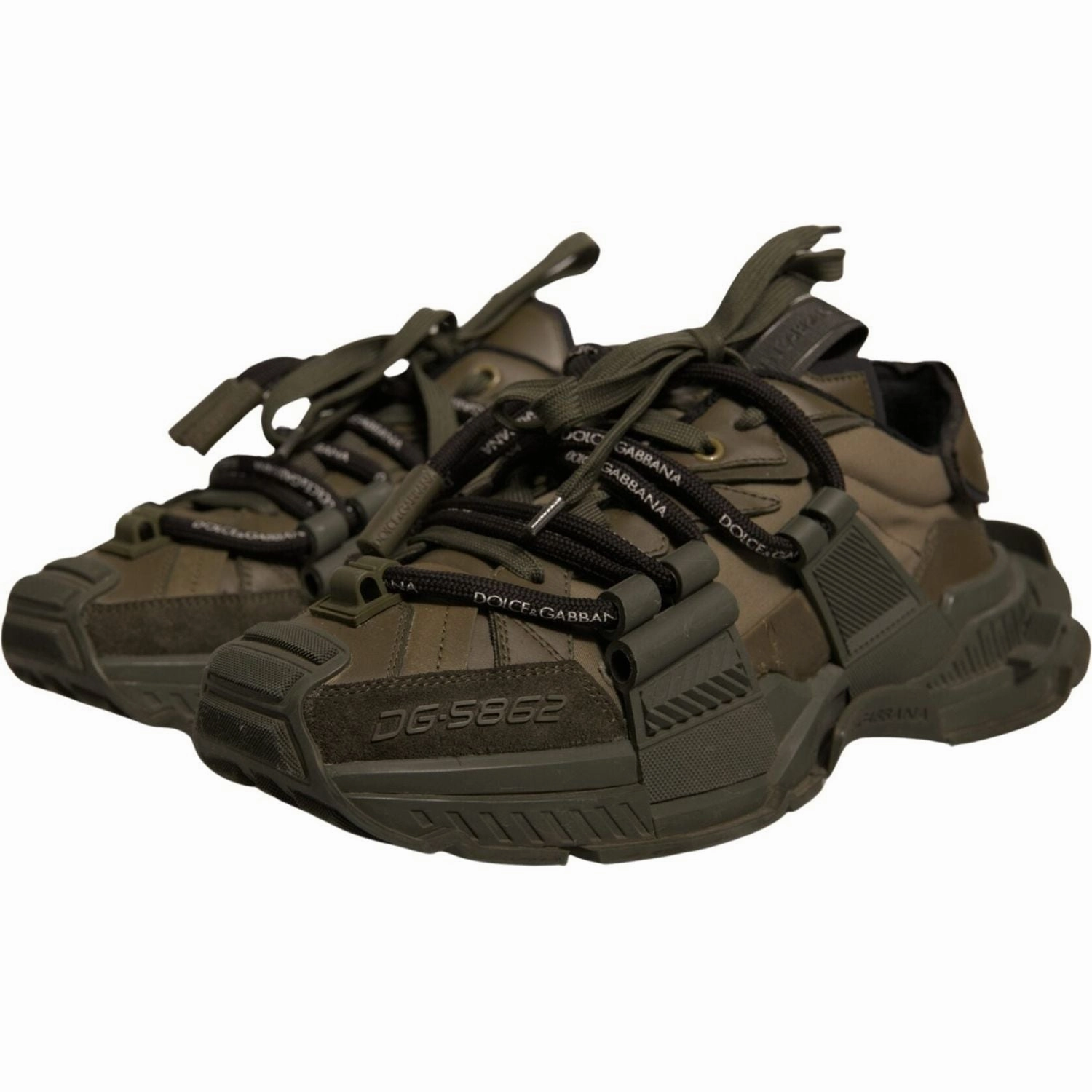 Dolce & Gabbana Military Green Space Low Top Sneakers Shoes Cool Sneakers