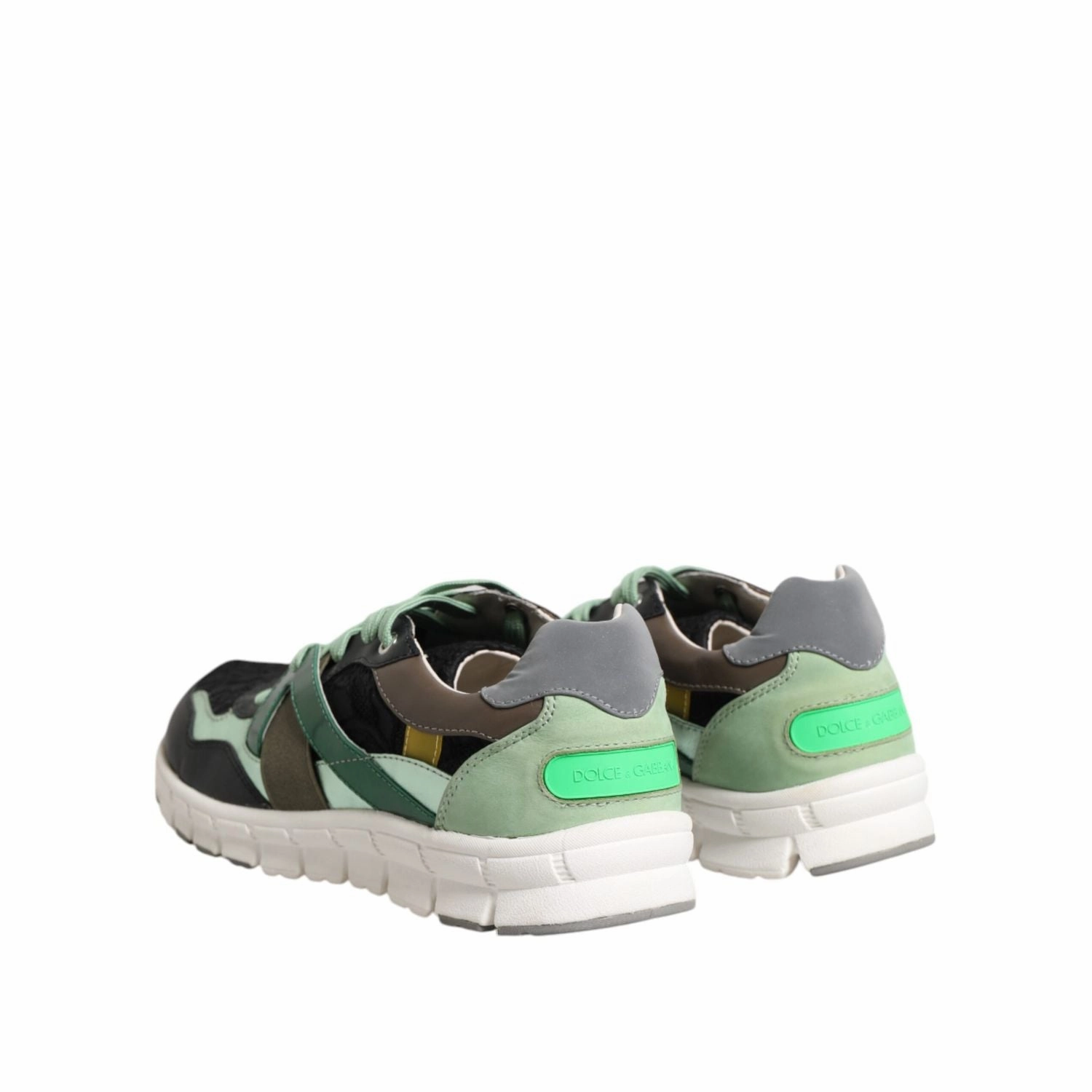 Dolce & Gabbana Multicolor Lace Up Low Top Sneakers Shoes Sneakers Under 50