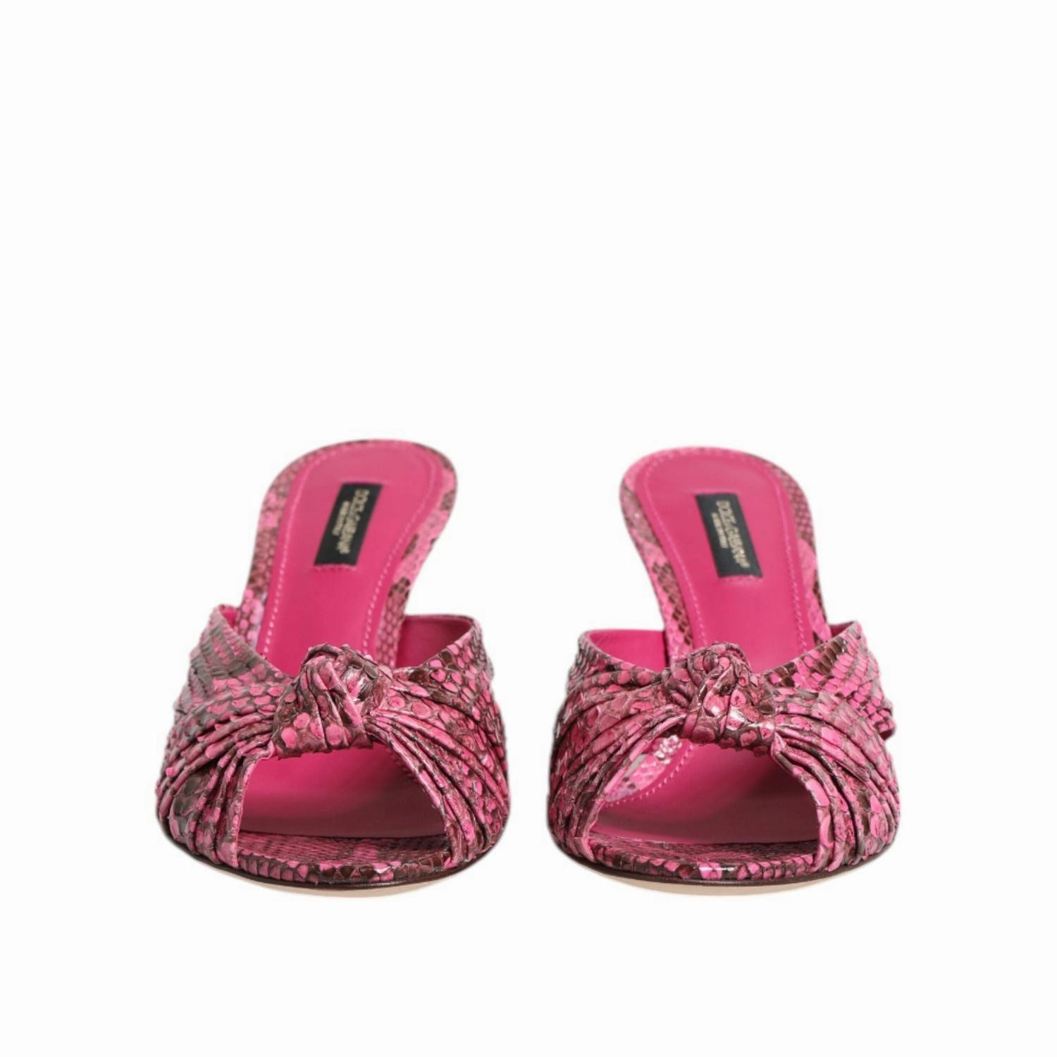 Sandals Royal Barbados Reviews Dolce & Gabbana Pink Leather Heels Slides Sandals Shoes
