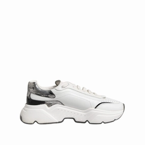 Dolce & Gabbana White Daymaster Leather Low Top Sneakers Shoes Sneakers Back To The Future