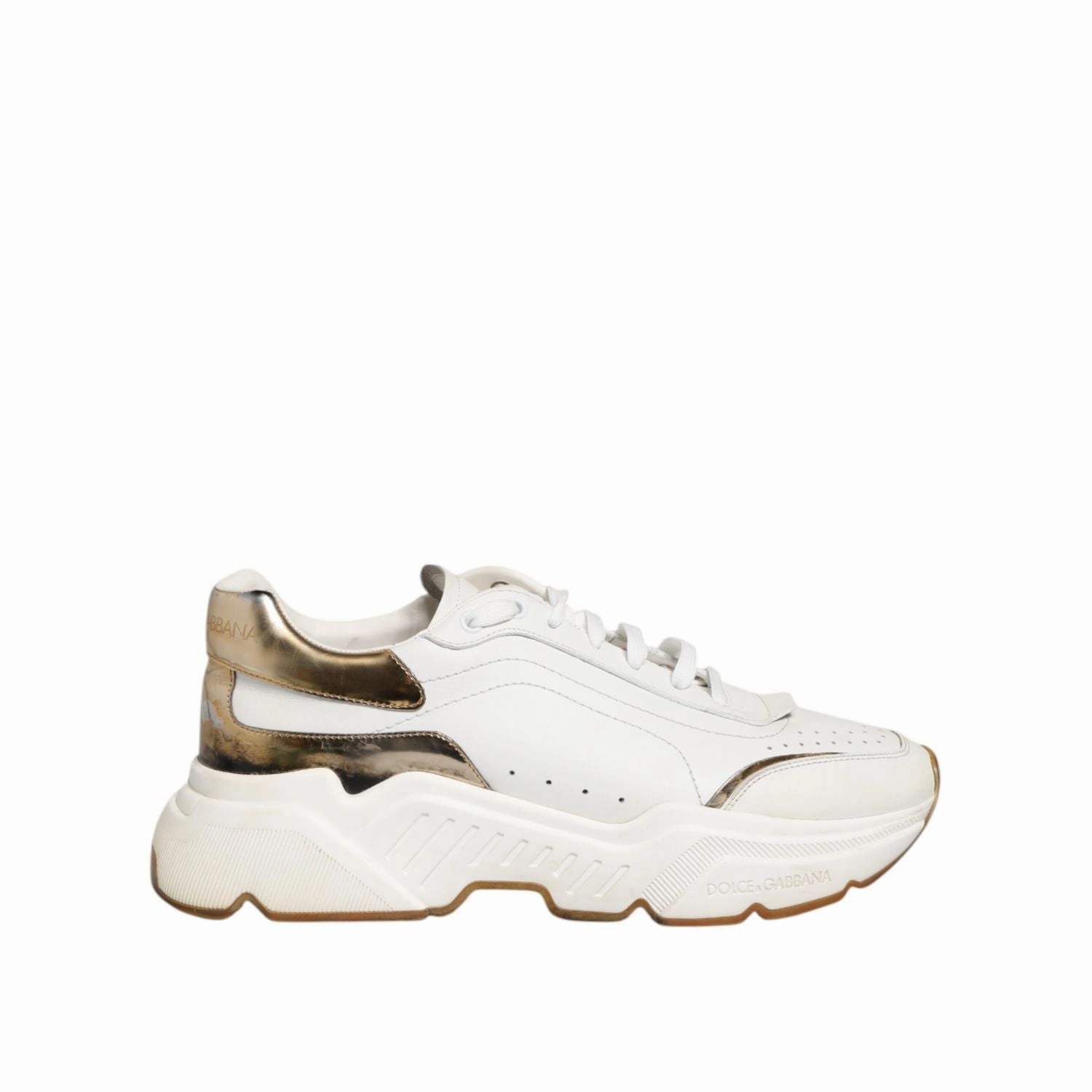 Silent D Seena Sneakers Dolce & Gabbana White Daymaster Leather Low Top Sneakers Shoes