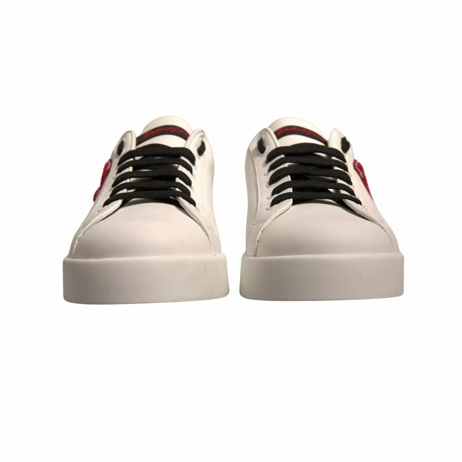 Dolce & Gabbana White Leather DG Logo Low Top Sneaker Shoes White Sneakers With Suit