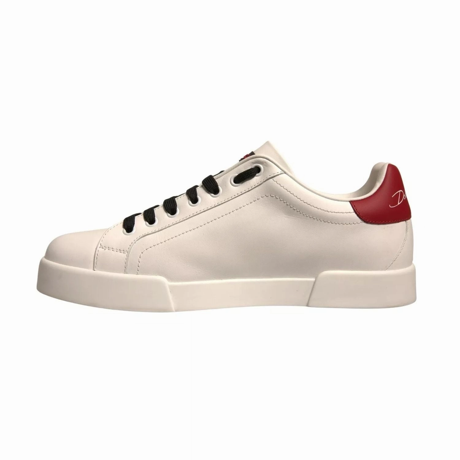 Dress Pants With Sneakers Dolce & Gabbana White Leather DG Logo Low Top Sneaker Shoes