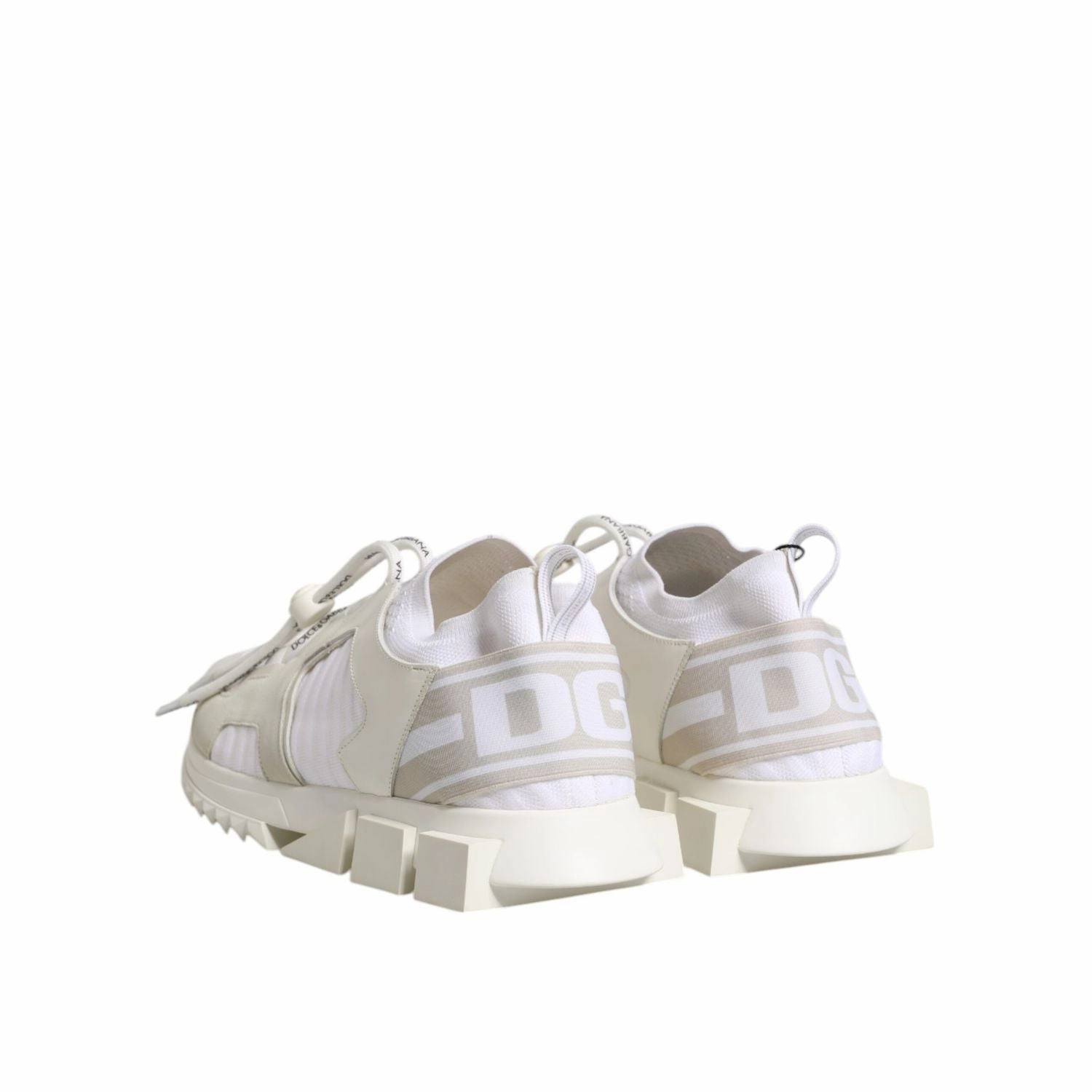 Dolce & Gabbana White Mesh Sorrento Trekking Sneakers Shoes Sneakers Buy One Get One Half Off