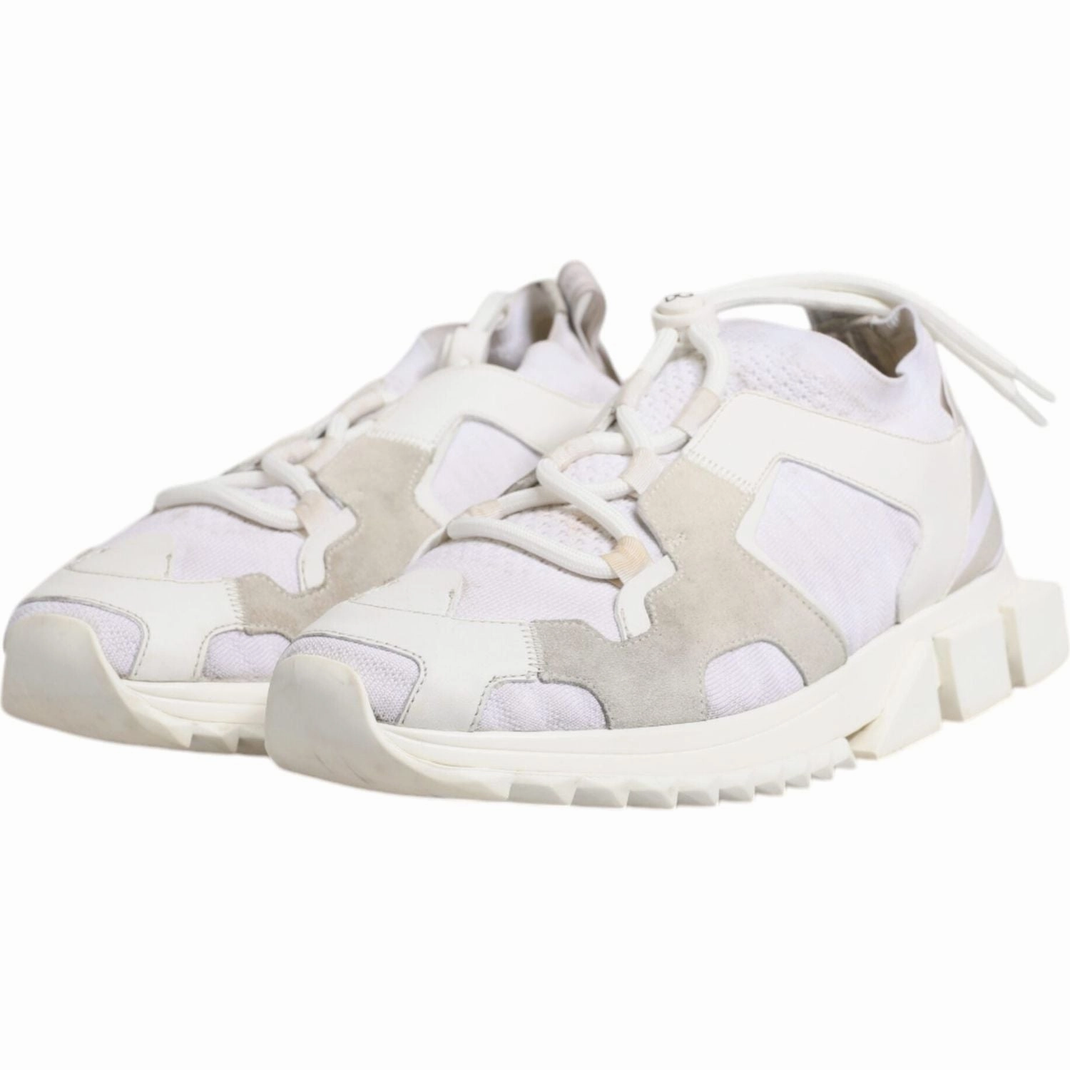 Dolce & Gabbana White Mesh Sorrento Trekking Sneakers Shoes Salomon Waterproof Sneakers