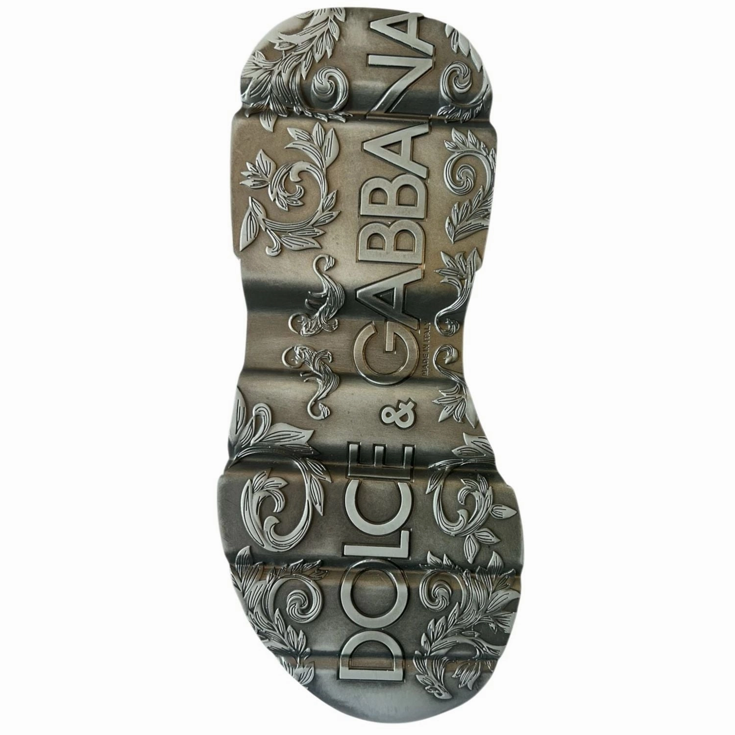 Dolce & Gabbana White Silver DAYMASTER Leather Sneakers Shoes Sell For Cash Nyc - Sneakers - Handbags