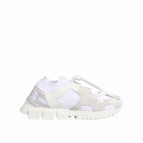 Dolce & Gabbana White Sorrento Low Top Lace Up Sneakers Shoes Running Sneakers On Sale