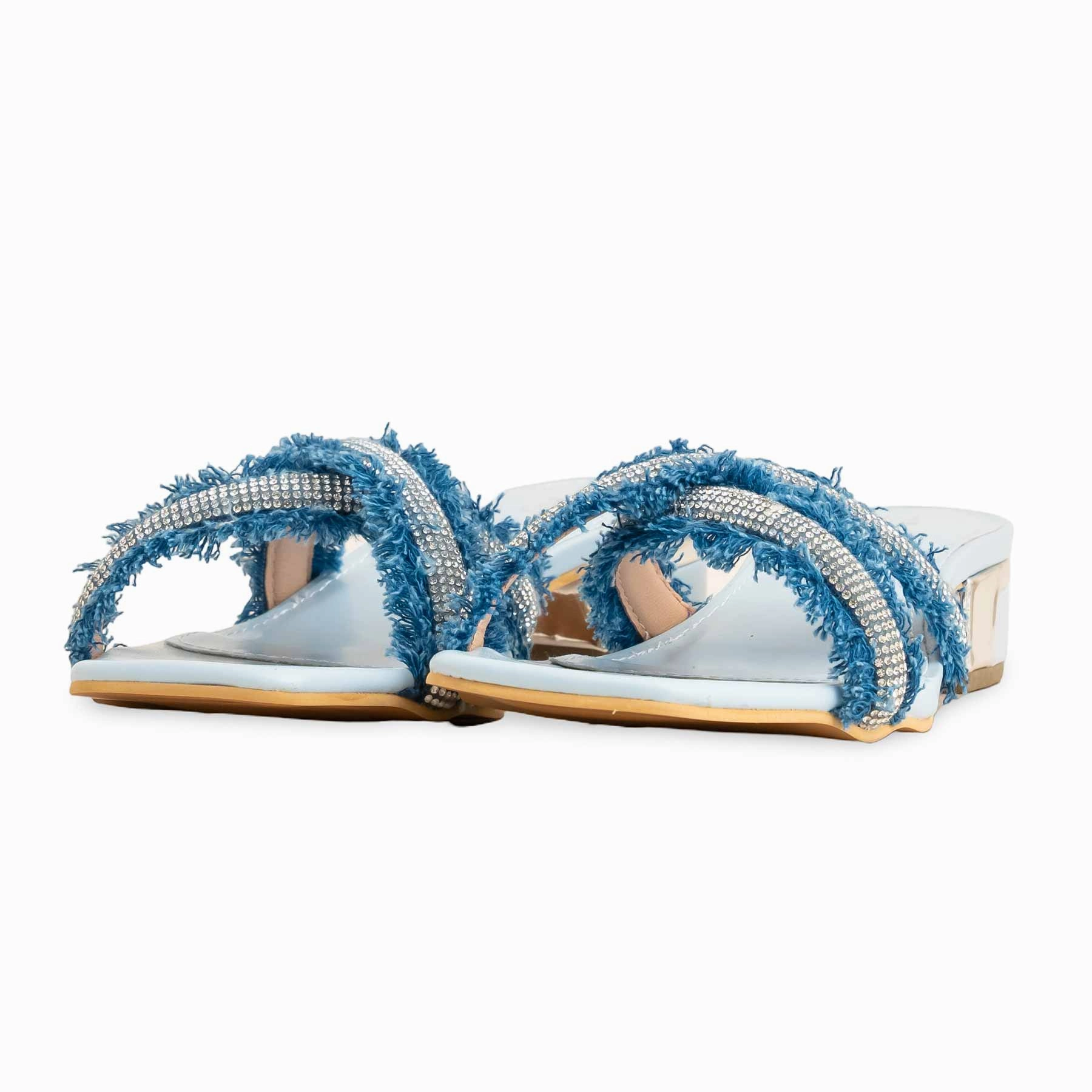 Muk Muk Slippers Sky Blue Formal Slipper For Women FR8324