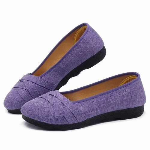 Large Size Soft Sole Flats Loafers For Women Penny Loafers Square Toe