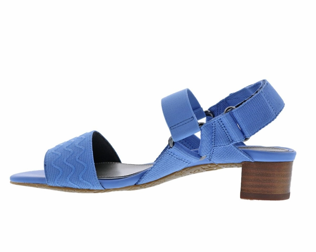 Ros Hommerson Virtual Women's Slingback Heel Shoes In Blue Elastic