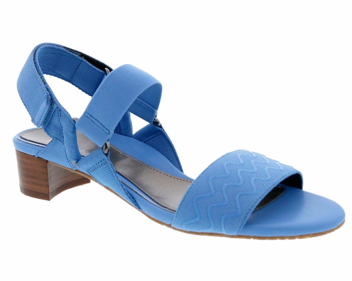 Ros Hommerson Virtual Women's Slingback Heel Shoes In Blue Elastic