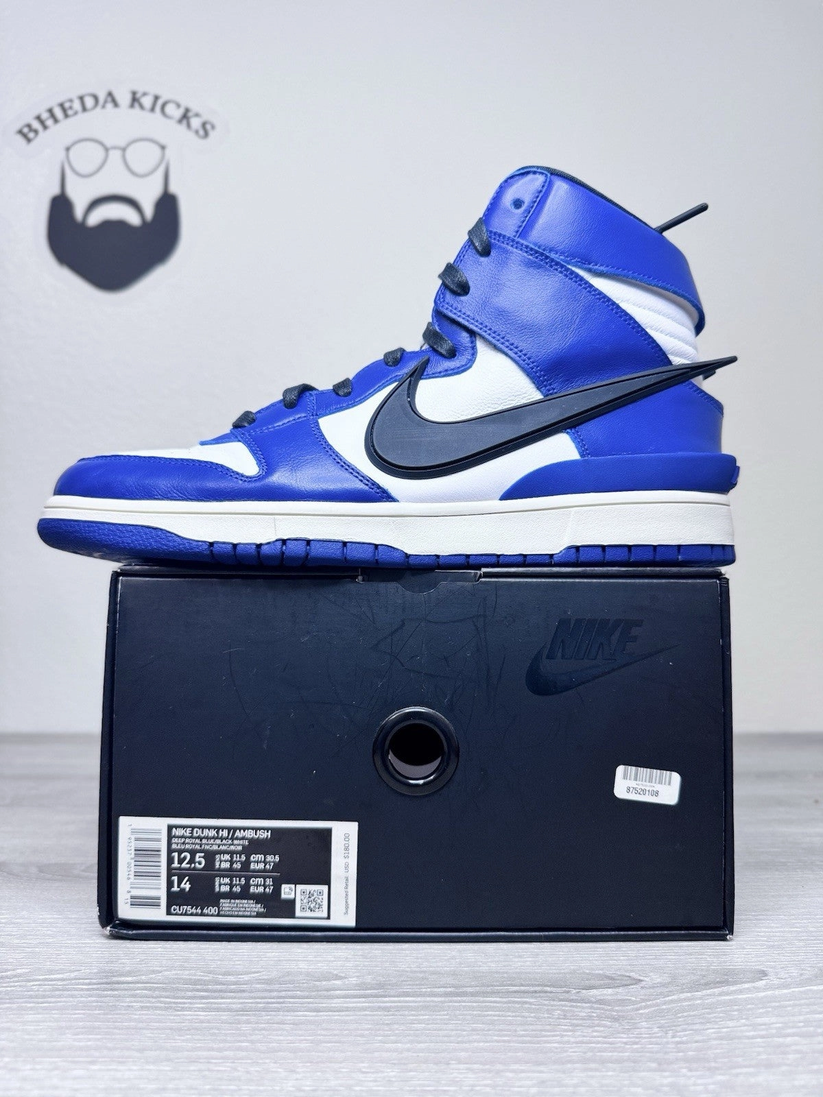 Asics Gel Cumulus Running Shoe Size 12.5 - Nike AMBUSH x Dunk High Deep Royal CU7544-400 Preowned Authentic