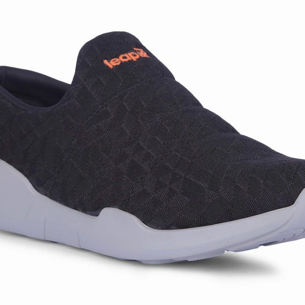 Leap7x Black Non Lacing Casual Shoes For Women AVILA-96 By Liberty Blazer Low Suede Premium Casual Shoes