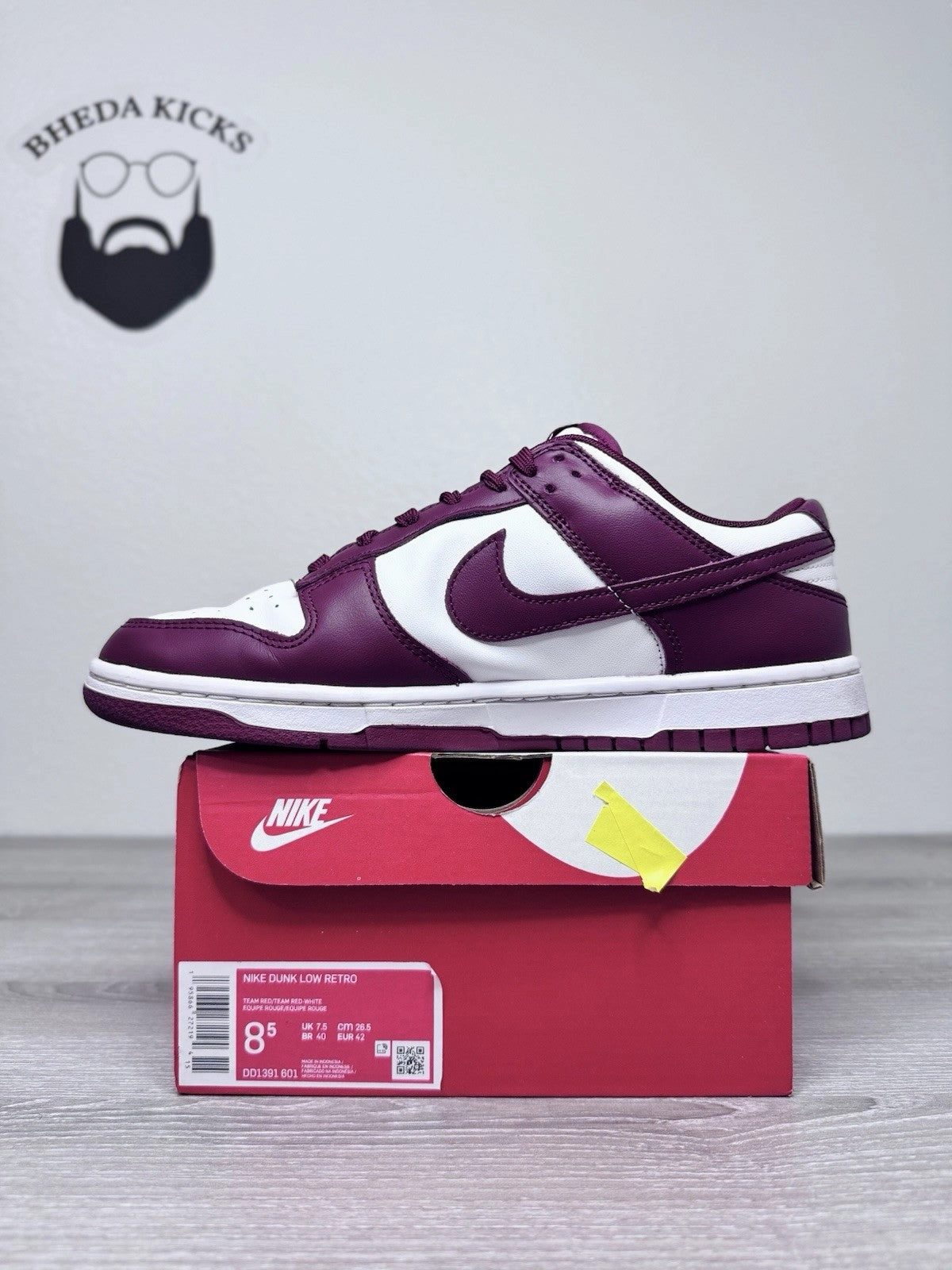 Asics Wide Fit Walking Shoes Size 8.5 - Nike Dunk Low Team Red White Leather (DD1391-601) Preowned