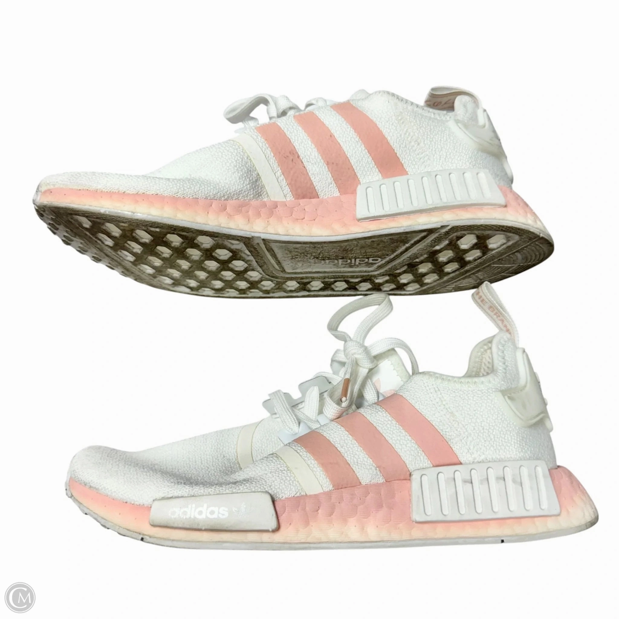 Adidas Originals Nmd_r1 Shoes Shoes Athletic By Adidas In Pink & White, Size: 8