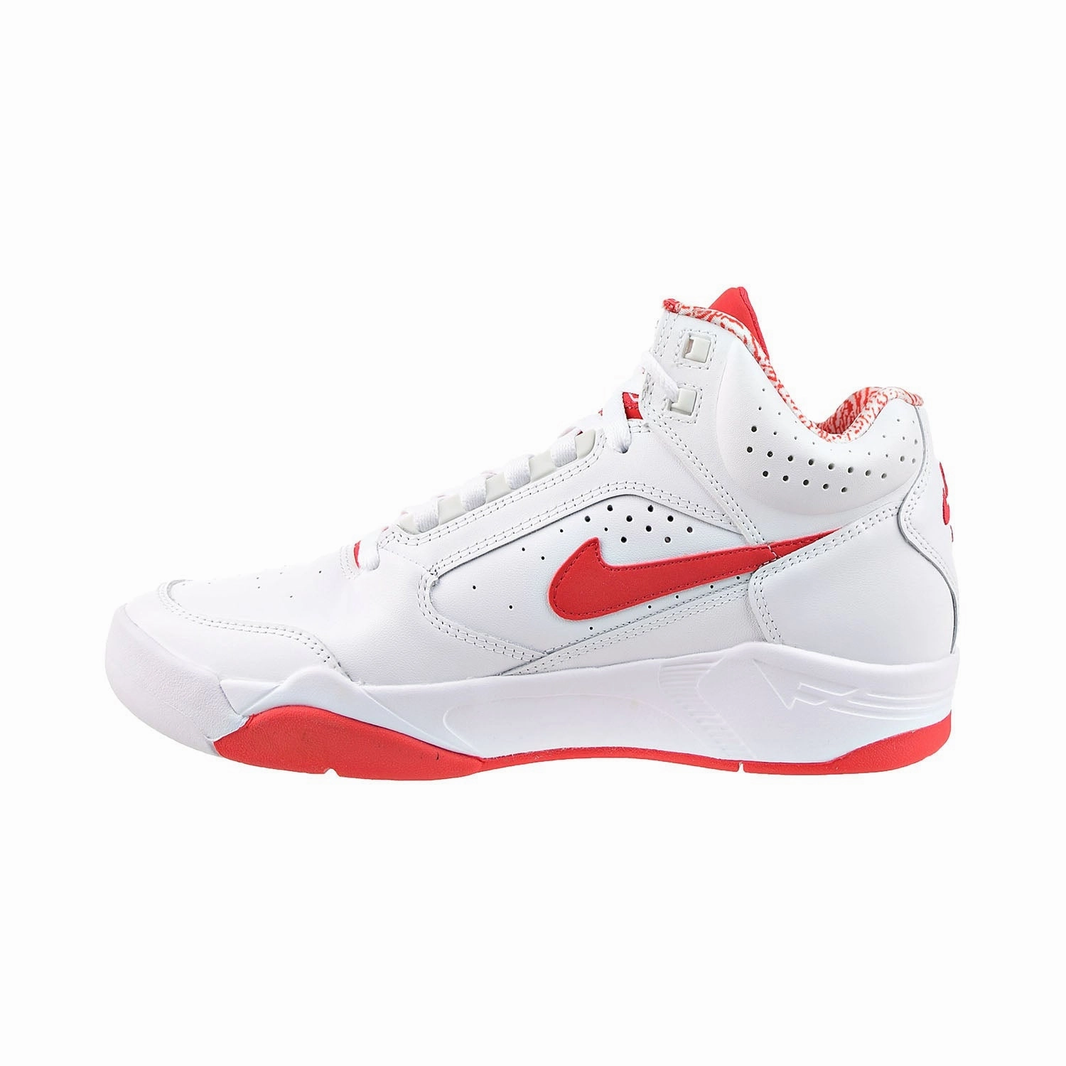 Casual Shoes Women's Nike Air Flight Lite Mid Men's Shoes White-University Red
