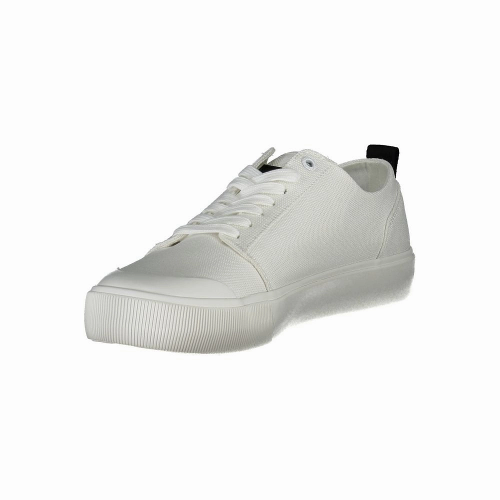 Waterproof Walking Sneakers Calvin Klein White Cotton Men Sneaker