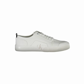 Calvin Klein White Cotton Men Sneaker Sneakers For Teens